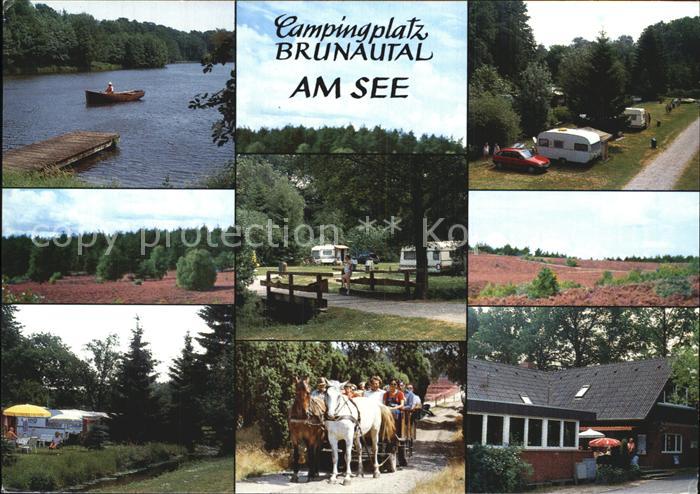 Behringen Bispingen Campingplatz Brunautal am See Pferdewagen