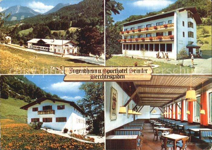 BERCHTESGADEN Bayern Jugendheim und Sporthotel Seimler Gastraum