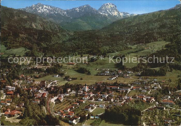 Bad Feilnbach mit Wendelstein Fliegeraufnahme