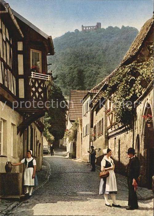 Hambach Neustadt Schlossgasse mit Schlossblick
