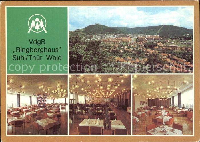 Suhl Thueringer Wald Panorama VdgB Ringberghaus Speisesaal