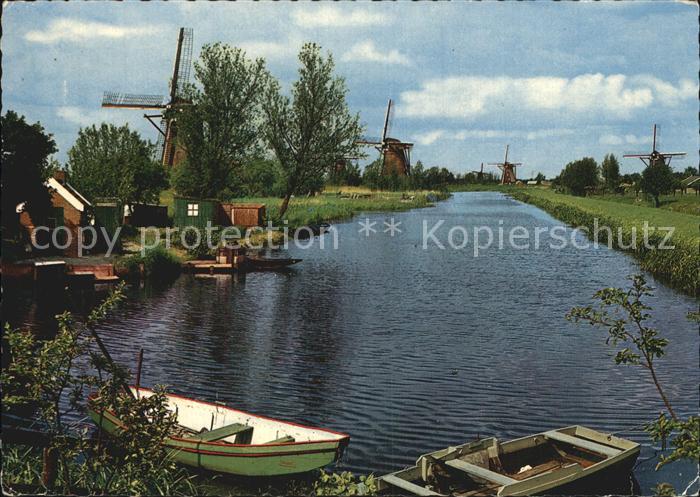 Kinderdijk Hollaendische Muehle Bovenkruiers