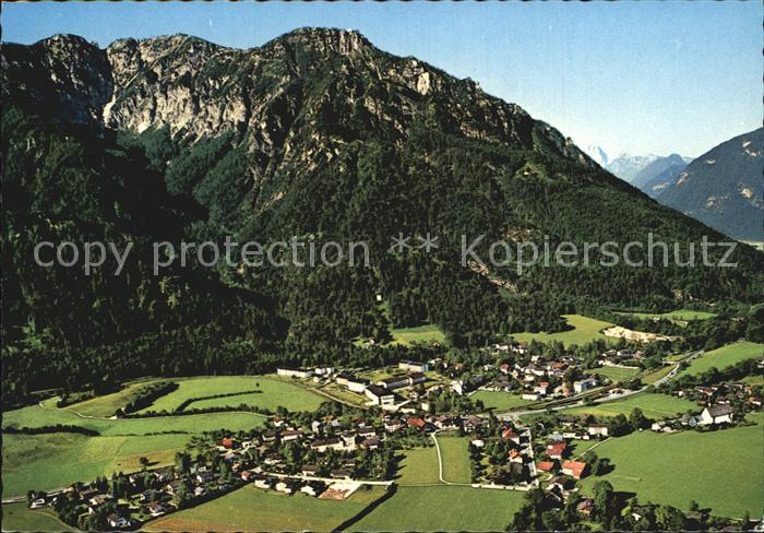 Bayerisch Gmain mit Predigtstuhl Fliegeraufnahme