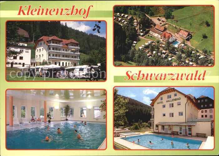 Wildbad Schwarzwald Kleinenzhof Fliegeraufnahme Hallen und Freibad