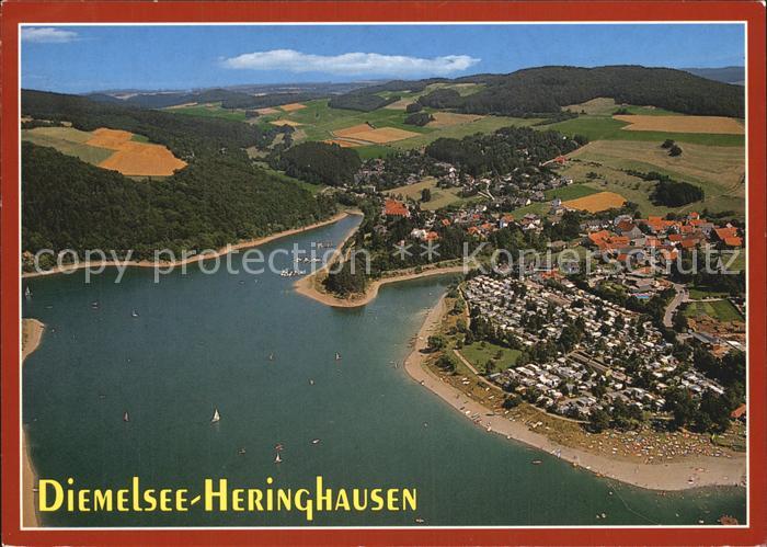 Heringhausen Waldeck Diemelsee Fliegeraufnahme