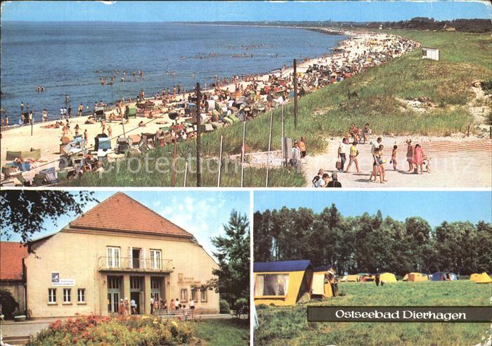 Dierhagen Ostseebad Strand FDGB Heim Ernst Moritz Arndt Zeltplatz