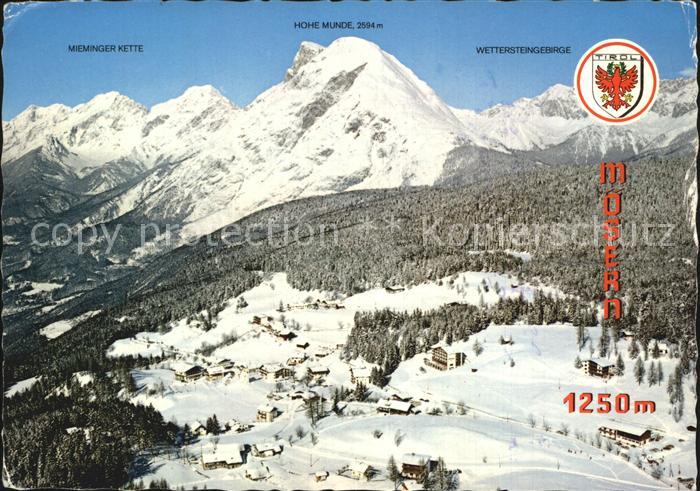 Moesern mit Mieminger Kette Hohe Munde Wettersteingebirge