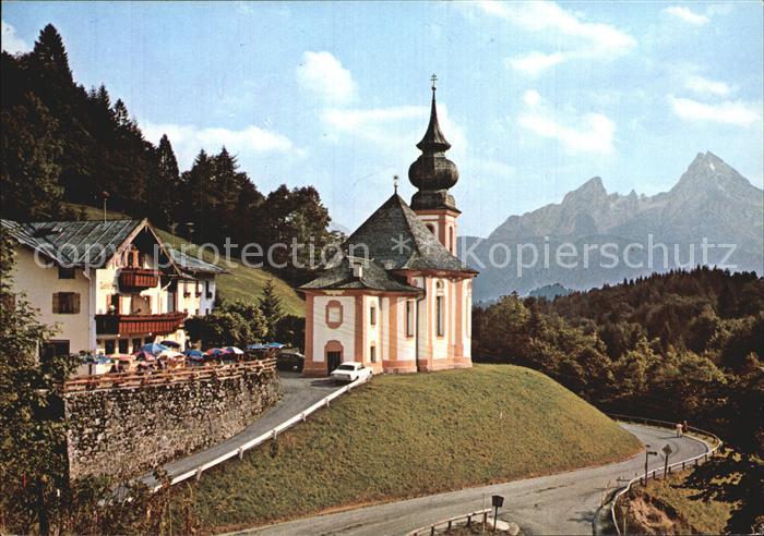BERCHTESGADEN Bayern Gaststaette Cafe Maria Gern Kirche