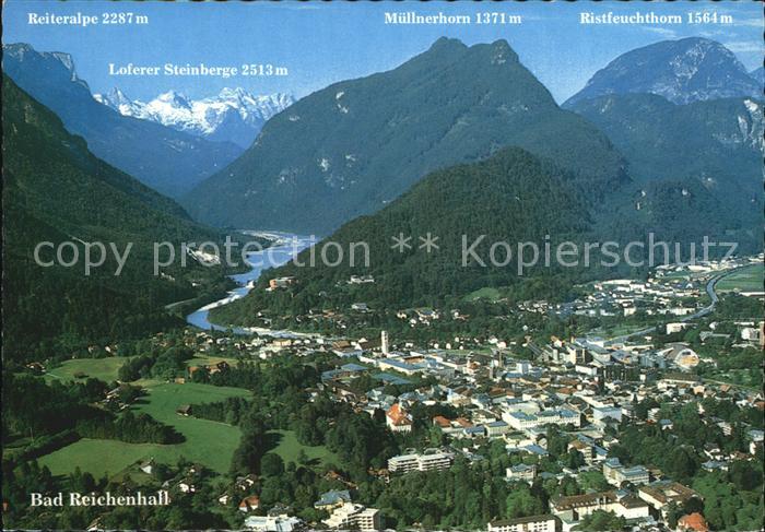 Bad Reichenhall mit Reiteralpe Loferer Steinberge Muellnerhorn Ristfeuchthorn Fl