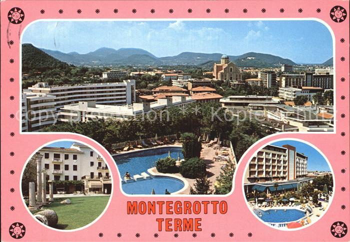 Montegrotto Terme Panorama Teilansichten Pools