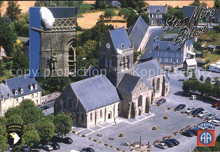 Sainte-Mere-Eglise Le clocher de l'eglise