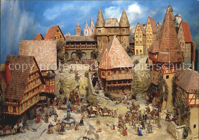 Kulmbach Bayern Zinnfigurenmuseum Baeckertaufe Plassenburg