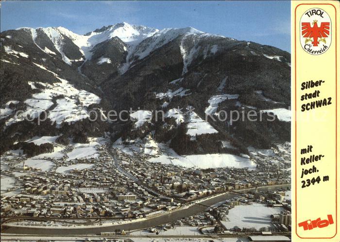 Schwaz Tirol mit Kellerjoch Fliegeraufnahme