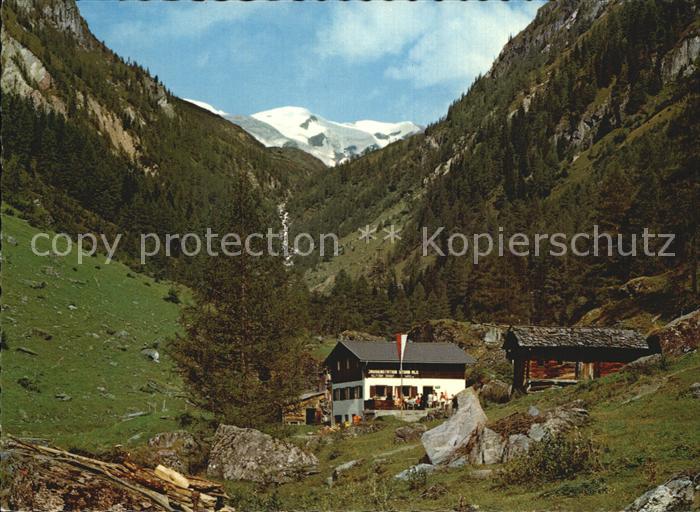 Hinterbichl Praegraten Jausenstation Stoan Alm mit Maurerkeeskopf