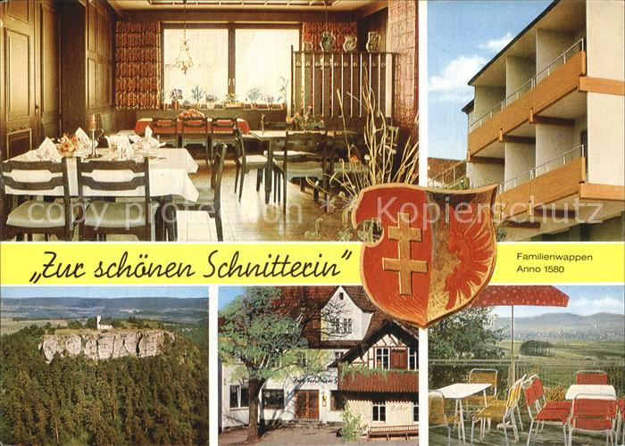 Romansthal Oberfranken Gastshof Zur schoenen Schnitterin Gastraum Terrasse