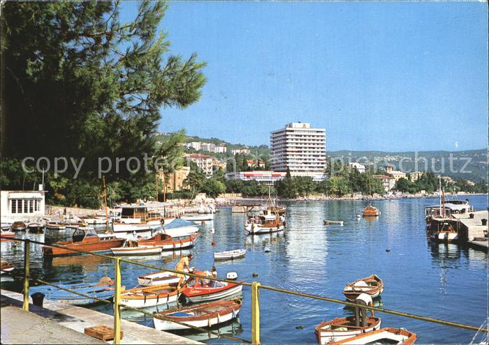 Opatija Abbazia Bootshafen Panorama