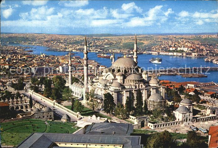 Istanbul Constantinopel The mosque of Soliman the Magnificent and the Golden Hor