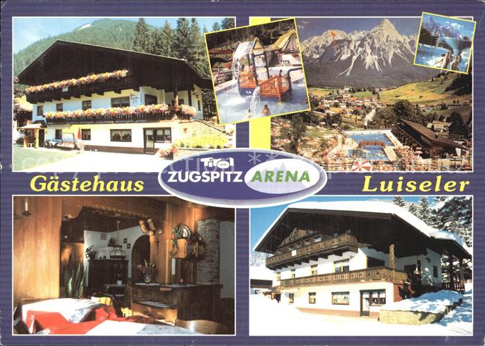 Lermoos Tirol Gaestehaus Luiseler Schwimmbad Gastraum Terrasse