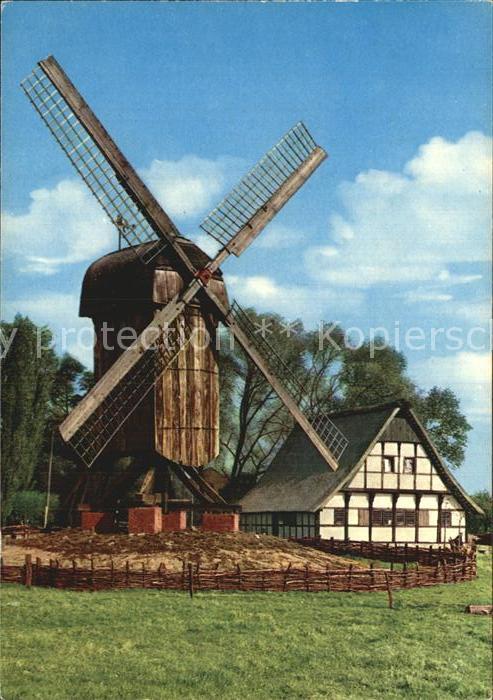 Muenster Westfalen Bockwindmuehle und Muehlenhaus