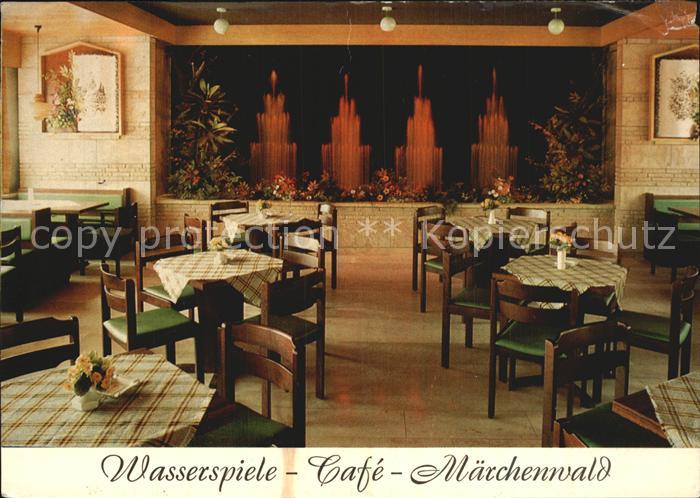 Sambachshof Wasserspiele Cafe Maerchenwald