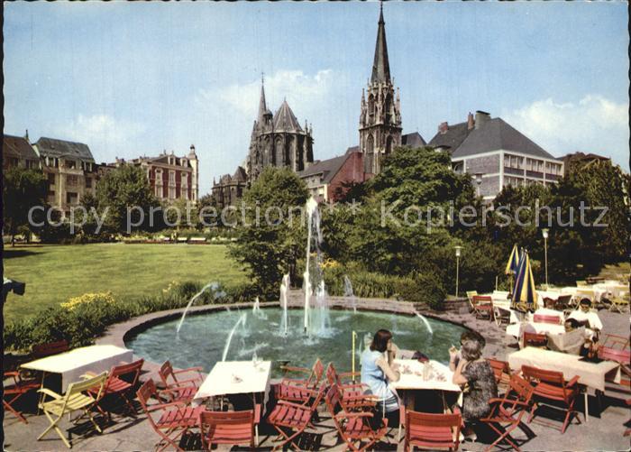 Aachen Elisengarten Springbrunnen Muenster
