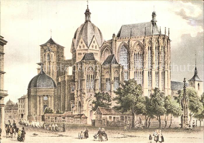 Aachen Dom Stahlstich