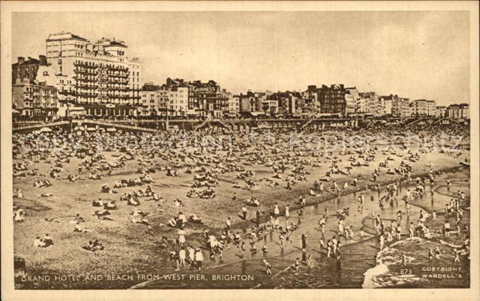Brighton East Sussex Grand-Hotel und Beach
