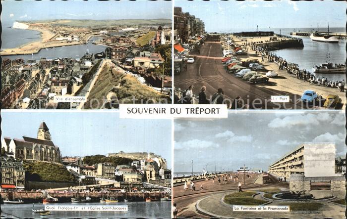 Treport Le Port Quai Fontaine Fliegeraufnahme