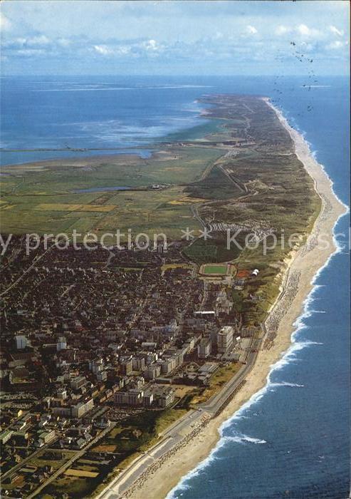 Westerland Sylt Fliegeraufnahme mit Strand