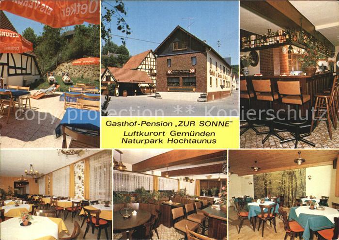 Gemuenden Taunus Gasthaus Pension Zur Sonne