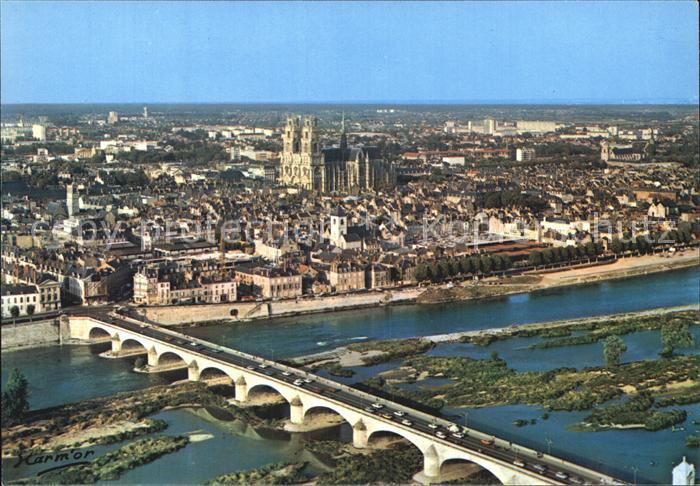 Orleans Loiret Fliegeraufnahme Brueckenpartie