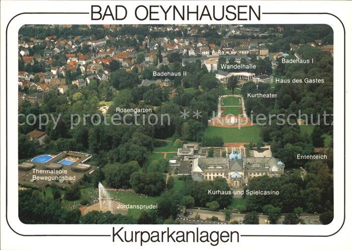 Bad Oeynhausen Fliegeraufnahme Kurhaus Spielcasino Kurpark