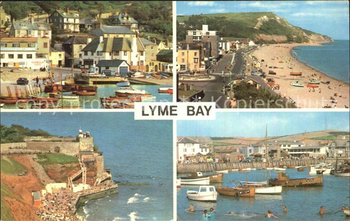 Lyme Regis Strand Hafen Teilansicht