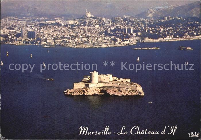 Marseille Bouches-du-Rhone Le Chateau d`If Fliegeraufnahme