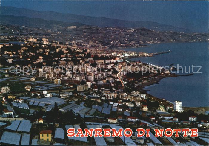 San Remo Gesamtansicht bei Nacht