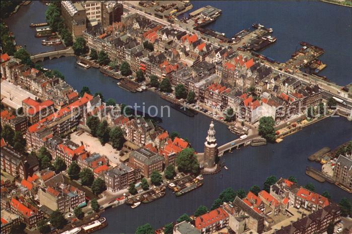 Amsterdam Niederlande Fliegeraufnahme Montelbaansturm