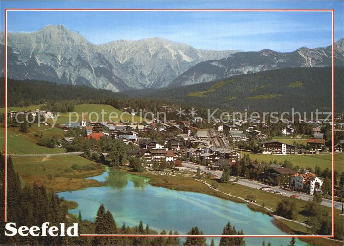 Seefeld Tirol Blick gegen Wetterstein