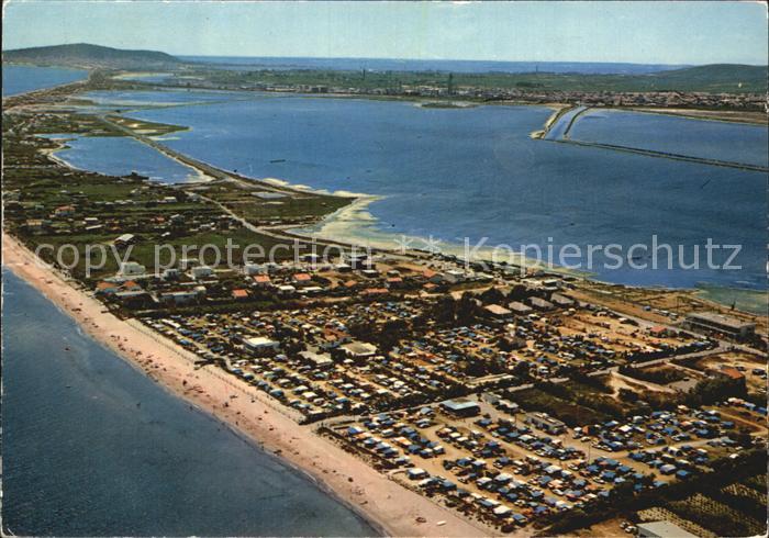 Frontignan Herault Fliegeraufnahme Camping Tahiti