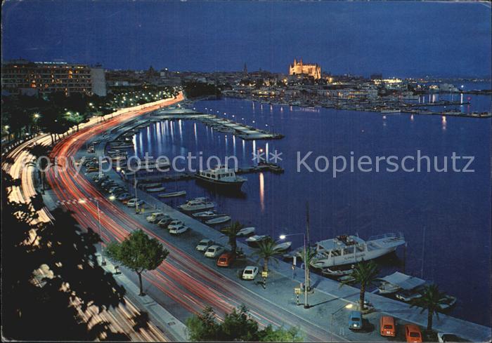 Palma de Mallorca Panorama bei Nacht