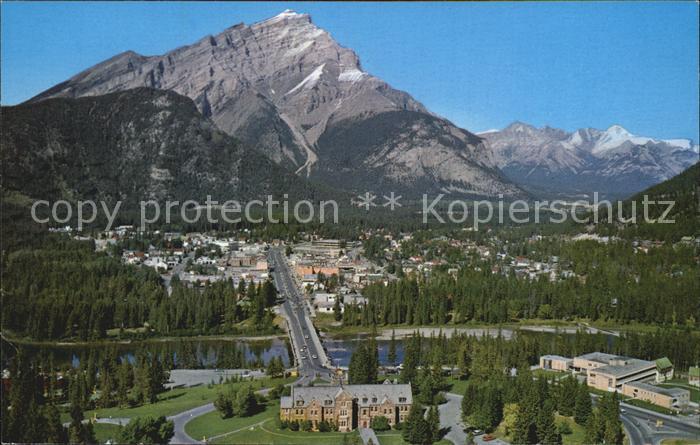 Banff Canada Panorama mit Cascade Mountain