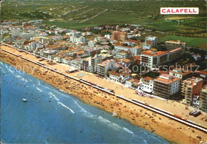 Calafell Fliegeraufnahme Strand