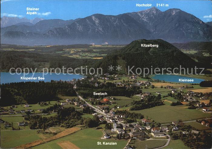 St Kanzian Klopeiner See Panorama Klein See Hochobir Steiner Alpen