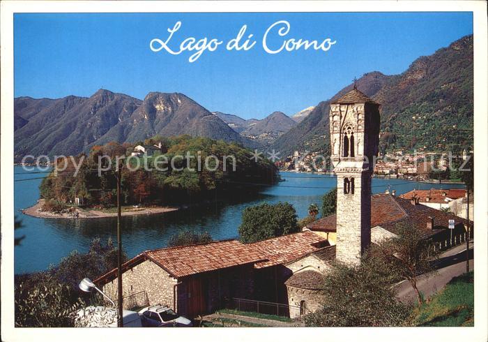 Lago di Como Torre Gotica e Isola Comancina