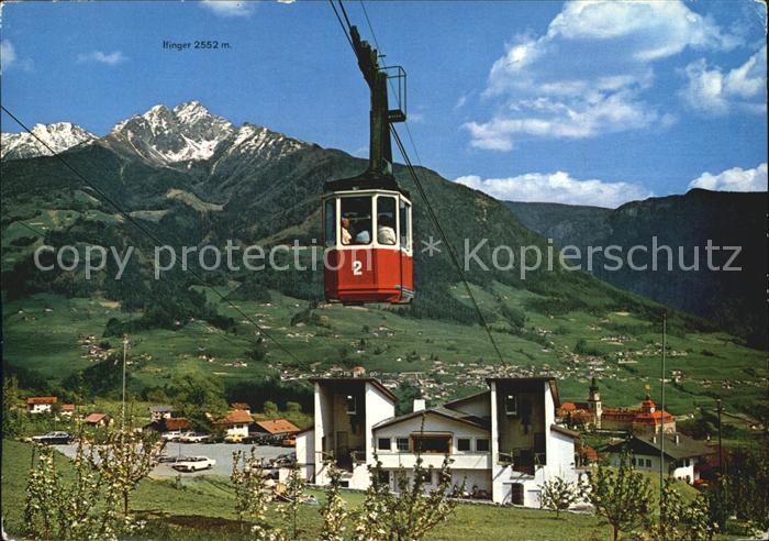 Dorf Tirol Talstation Seilbahn mit Hochmut