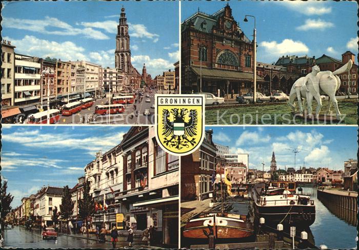 Groningen Teilansichten Grachten