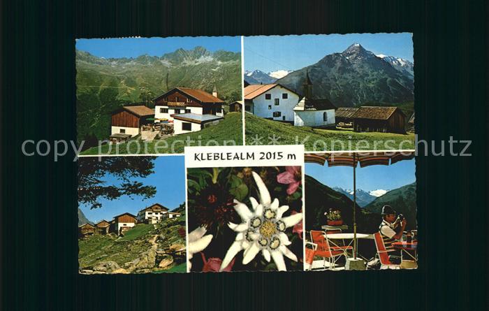 Soelden oetztal Kleblealm Terrasse Edelweiss
