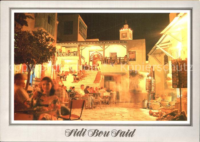 Sidi Bou Said Cafe des nattes ambiance nocturne