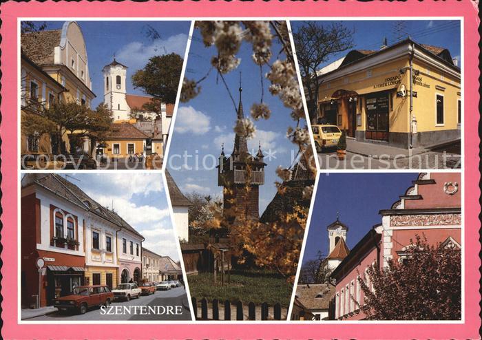 Szentendre Strassenpartien Turm Kirche