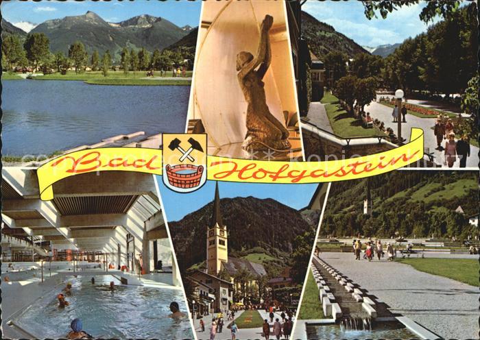 Bad Hofgastein Kurparkanlagen mit Hallenbad Kirche