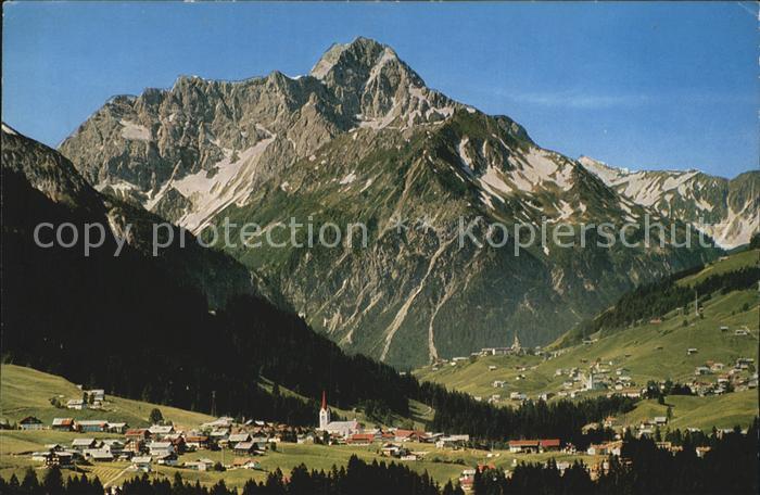Riezlern Kleinwalsertal Vorarlberg mit Mittelberg Hirschegg und Widderstein
